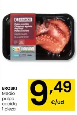 Aliprox EROSKI Medio pulpo cocido, oferta