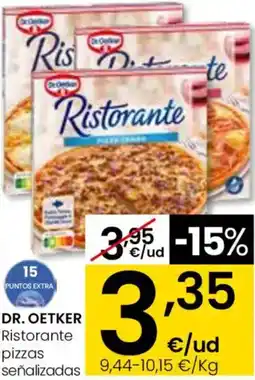 Aliprox DR. OETKER Ristorante pizzas señalizadas oferta