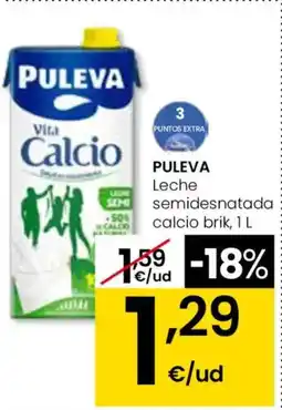 Aliprox PULEVA Leche semidesnatada calcio oferta