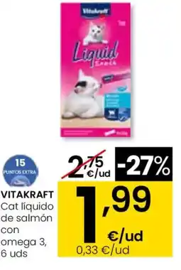 Aliprox VITAKRAFT Cat líquido de salmón omega 3 oferta