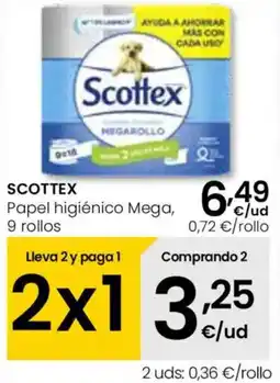 Aliprox SCOTTEX Papel higiénico Mega oferta