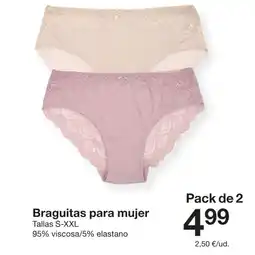 Zeeman Braguitas para mujer oferta