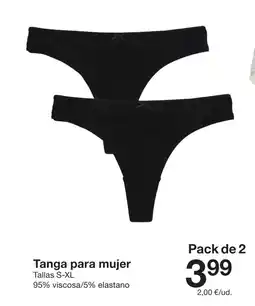 Zeeman Tanga para mujer oferta