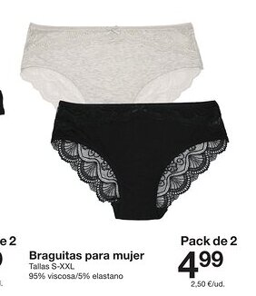 Zeeman Braguitas para mujer oferta