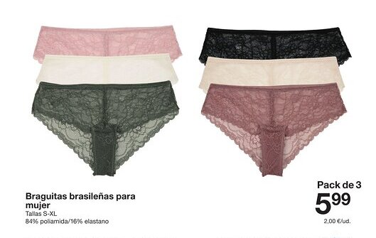 Zeeman Braguitas brasileñas para mujer oferta