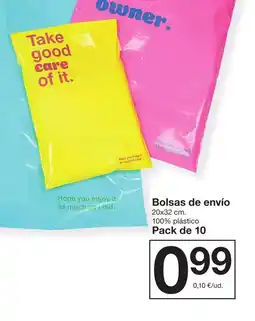 Zeeman Bolsas de envío oferta