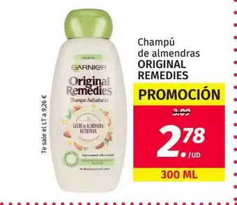 Maskom Supermercados Champú De Almendras Original Remedies 300ml oferta