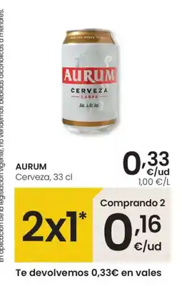 Eroski AURUM Cerveza oferta