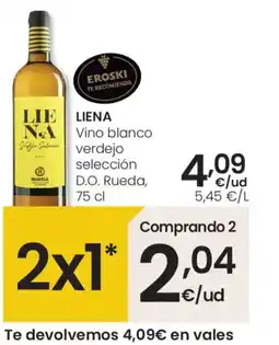 Eroski LIENA Vino blanco verdejo selección D.O. Rueda oferta