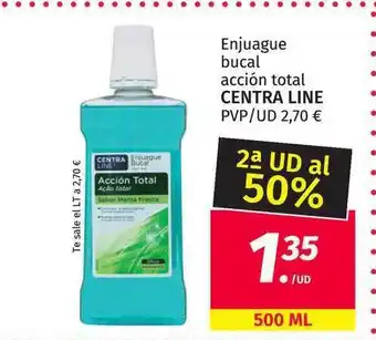 Maskom Supermercados Enjuague Bucal Acción Total Centra Line 500ml oferta
