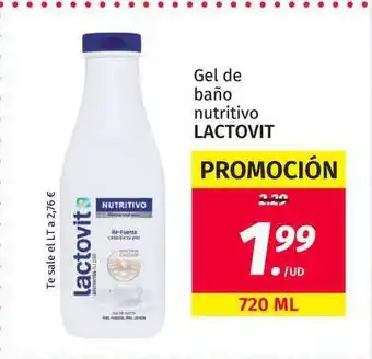 Maskom Supermercados Lactovit Gel De Baño Nutritivo 720ml oferta
