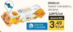 Eroski DEMILLO Huevo campero L docena oferta