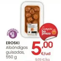 Eroski EROSKI Albóndigas guisadas oferta