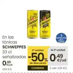 Eroski Schweppes - en las tonicas senalizadas oferta