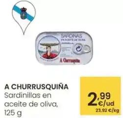 Eroski A churrusquiña - sardinillas en aceite de oliva oferta