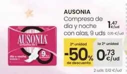 Eroski Ausonia - compresa de día y noche con alas oferta