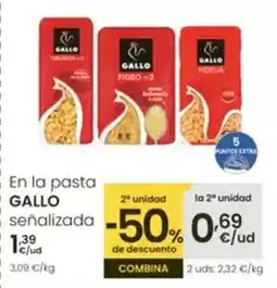 Eroski Gallo - en la pasta senalizada oferta