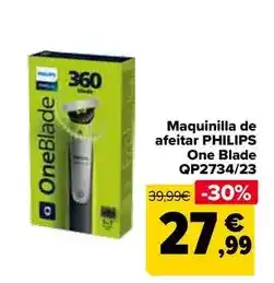 Carrefour Philips - maquinilla de afeitar one blade qp273423 oferta