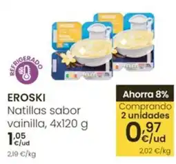 Eroski EROSKI Natillas sabor vainilla oferta