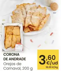 Eroski Corona de andrade orejas de carnaval oferta