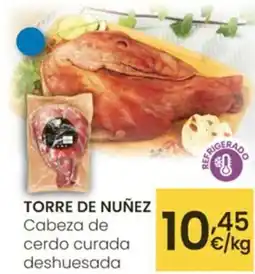 Eroski TORRE DE NUÑEZ Cabeza de cerdo curada deshuesada oferta