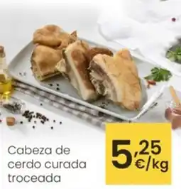 Eroski Cabeza de cerdo curada troceada oferta