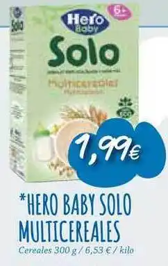 Masymas Hero Baby Solo Multicereales 300g oferta