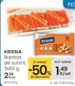 Eroski KRISSIA Barritas de surimi oferta