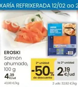 Eroski EROSKI Salmón ahumado oferta