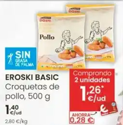 Eroski EROSKI BASIC Croquetas de pollo oferta