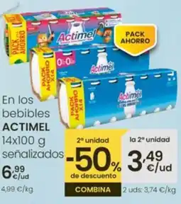 Eroski ACTIMEL En los bebibles señalizados oferta