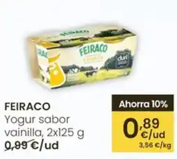 Eroski FEIRACO Yogur sabor vainilla oferta
