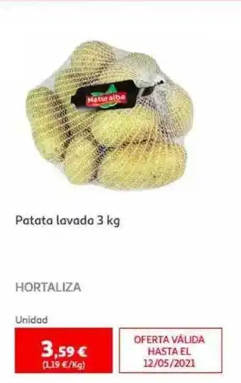 Alcampo Patata Lavada 3 Kg oferta