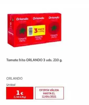 Alcampo Tomate Frito Orlando 210g oferta