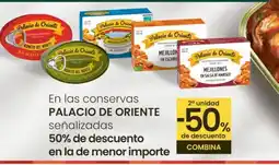 Eroski PALACIO DE ORIENTE En las conservas oferta