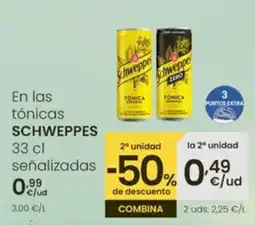 Eroski SCHWEPPES En las tónicas oferta