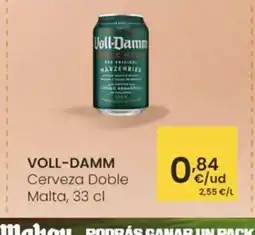 Eroski VOLL-DAMM Cerveza Doble Malta oferta