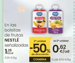 Eroski NESTLÉ En las bolsitas de frutas oferta