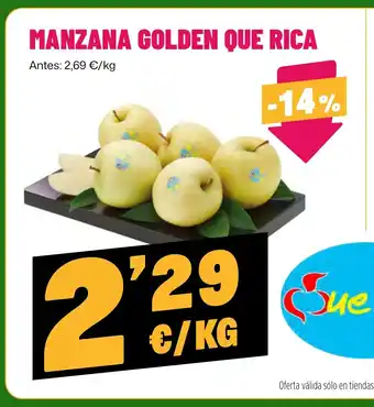 Manzana golden que rica