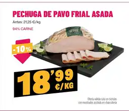 AhorraMas Pechuga de pavo frial asada oferta