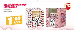 AhorraMas Vela perfumada vaso love candle oferta