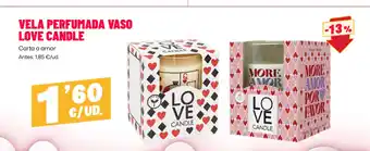 Vela perfumada vaso love candle
