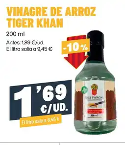 AhorraMas TIGER KHAN Vinagre de arroz oferta