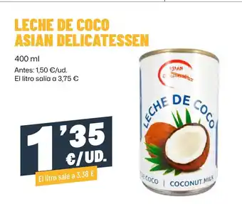 AhorraMas ASIAN DELICATESSEN Leche de coco oferta