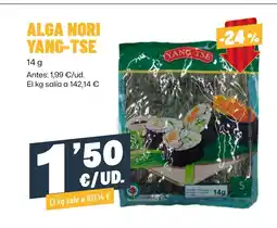 AhorraMas YANG-TSE Alga nori oferta