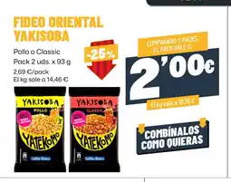 AhorraMas YAKISOBA Fideo oriental oferta