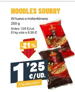 AhorraMas SOUBRY Noodles oferta