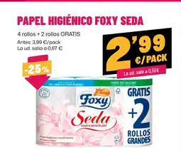 AhorraMas FOXY SEDA Papel higiénico oferta