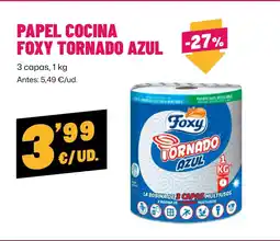 AhorraMas Papel cocina foxy tornado azul oferta