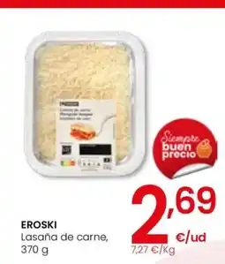 Eroski EROSKI Lasaña de carne oferta